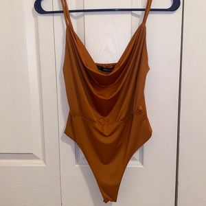 Cowl neck bodysuit